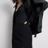 Split hem mini skirt