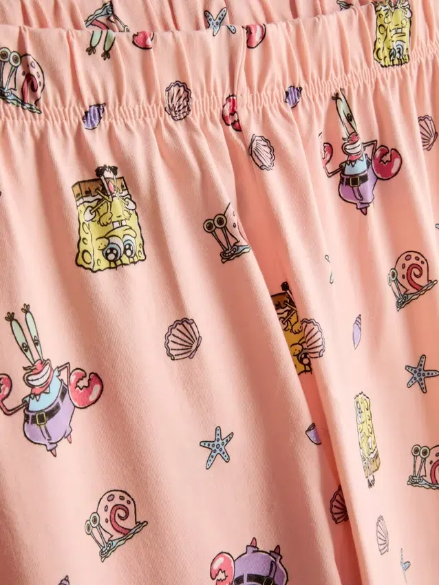 Spongebob squarepants cotton character pajamas