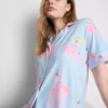 Spongebob squarepants graphic boyfriend shorty pajamas