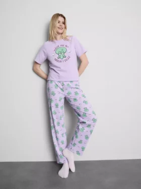 Spongebob squarepants graphic cotton pajamas