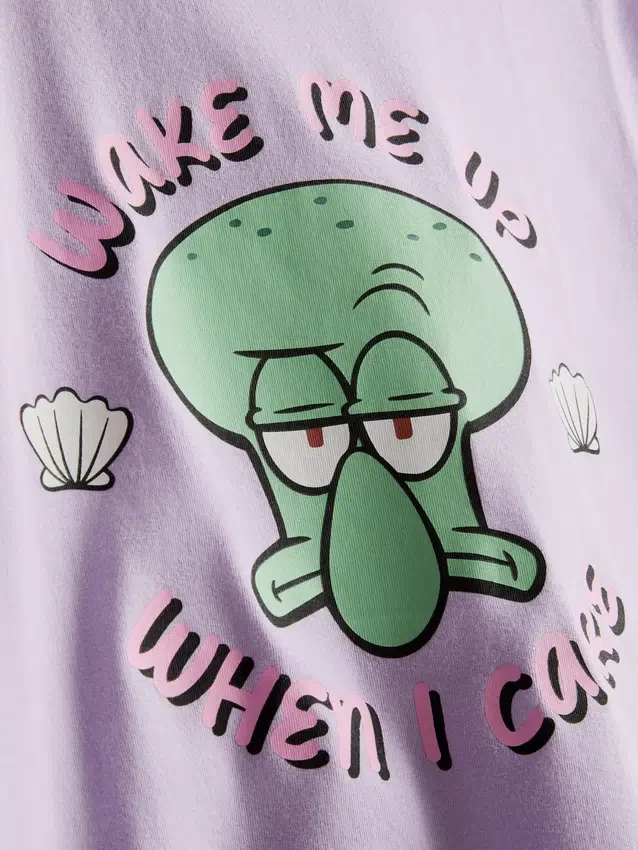 Spongebob squarepants graphic cotton pajamas