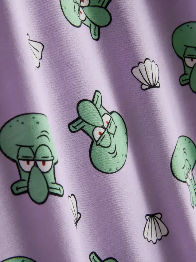 Spongebob squarepants graphic cotton pajamas