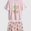 Spongebob squarepants graphic shorty pajamas