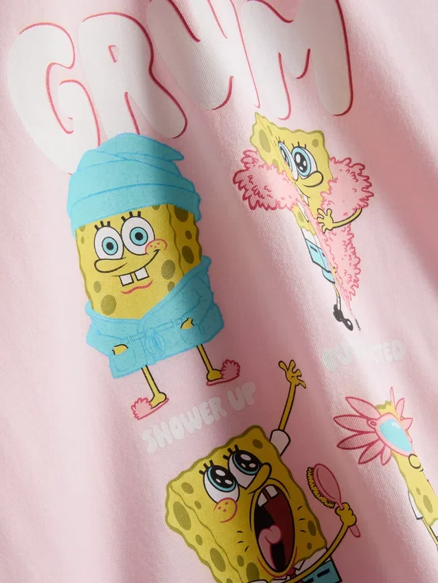 Spongebob squarepants graphic shorty pajamas