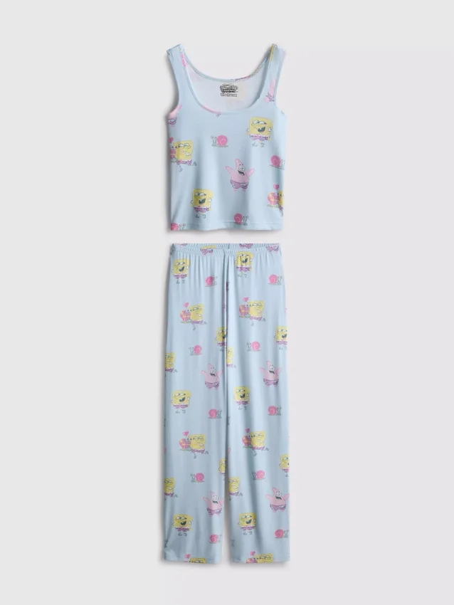 Spongebob squarepants ribbed character pajamas
