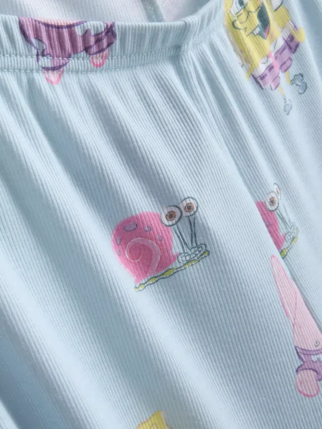 Spongebob squarepants ribbed character pajamas