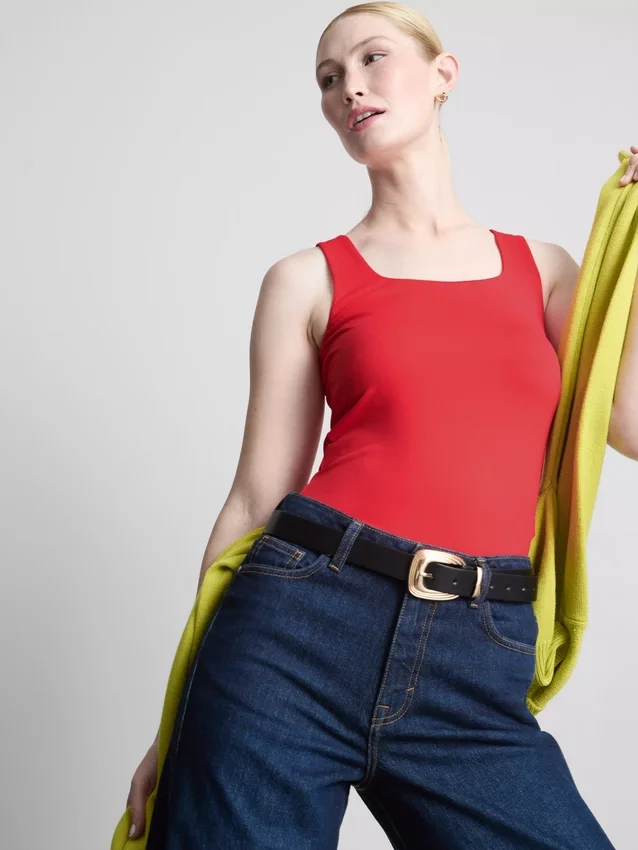 Square neck tank