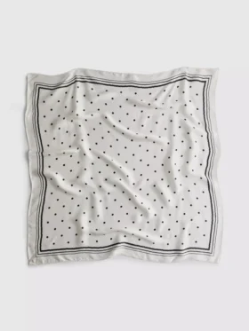 Square polka dot scarf