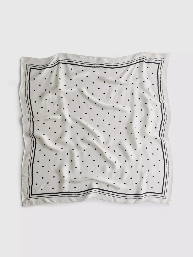 Square polka dot scarf