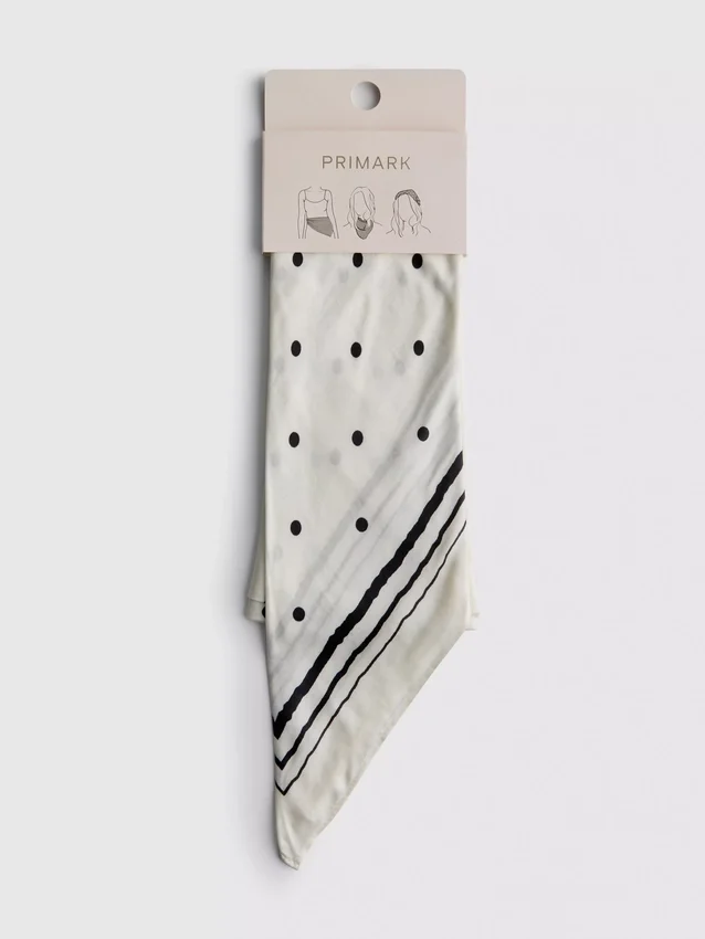 Square polka dot scarf