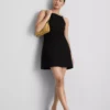 Squareneck mini dress
