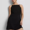 Squareneck mini dress