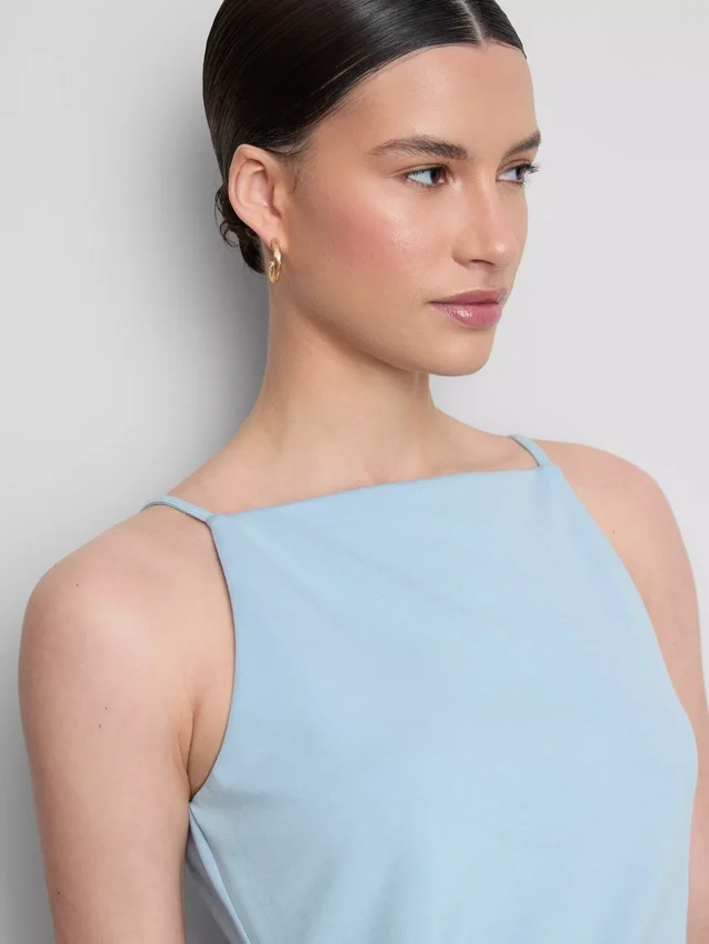 Squareneck mini dress