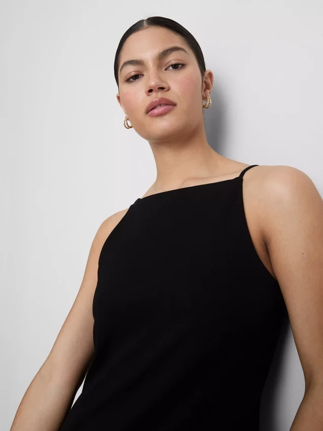 Squareneck mini dress