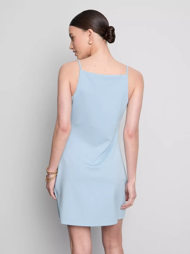 Squareneck mini dress