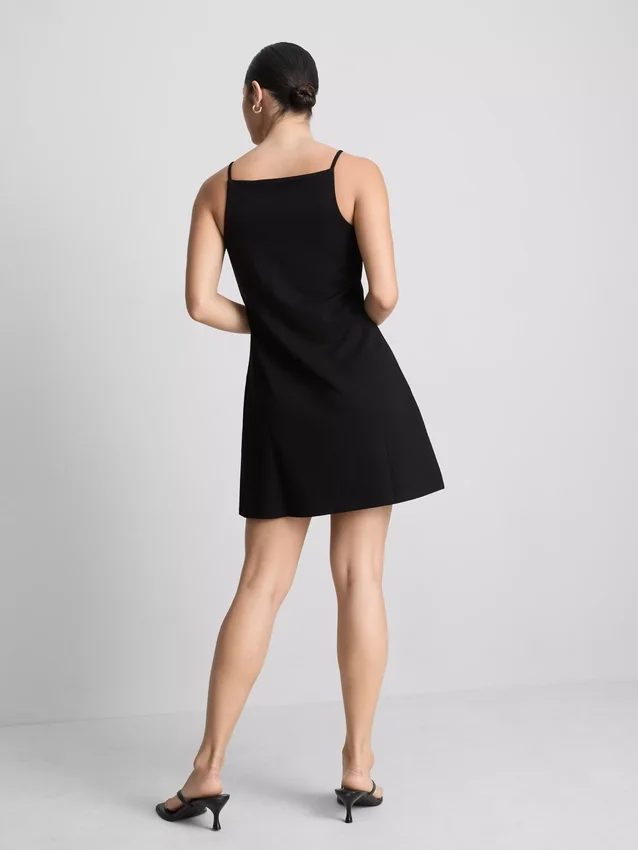 Squareneck mini dress