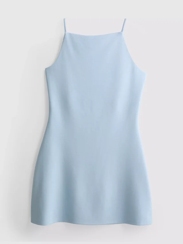 Squareneck mini dress