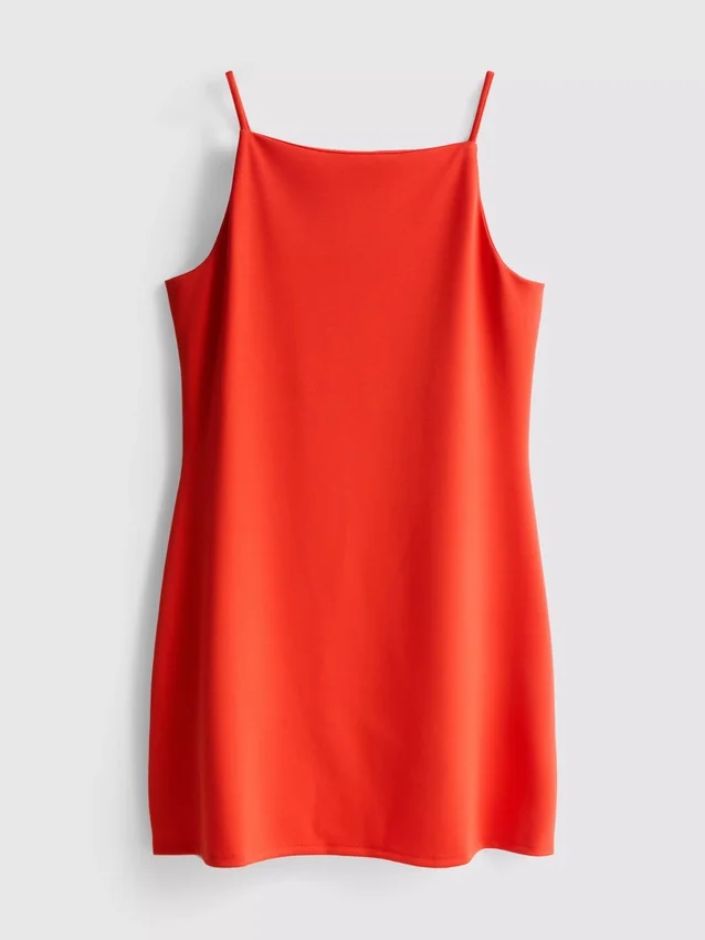 Squareneck mini dress