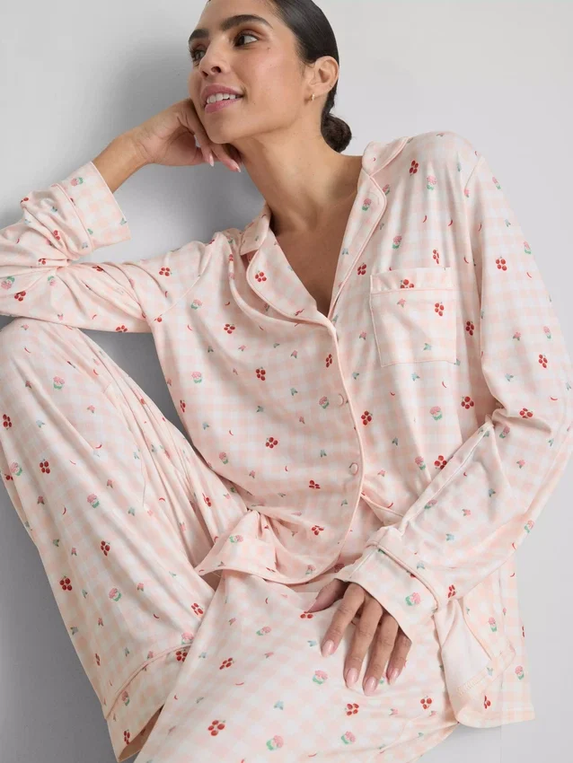 Stacey solomon gingham boyfriend pajamas