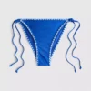 Stitch-detail side-tie bikini bottoms
