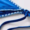 Stitch-detail side-tie bikini bottoms