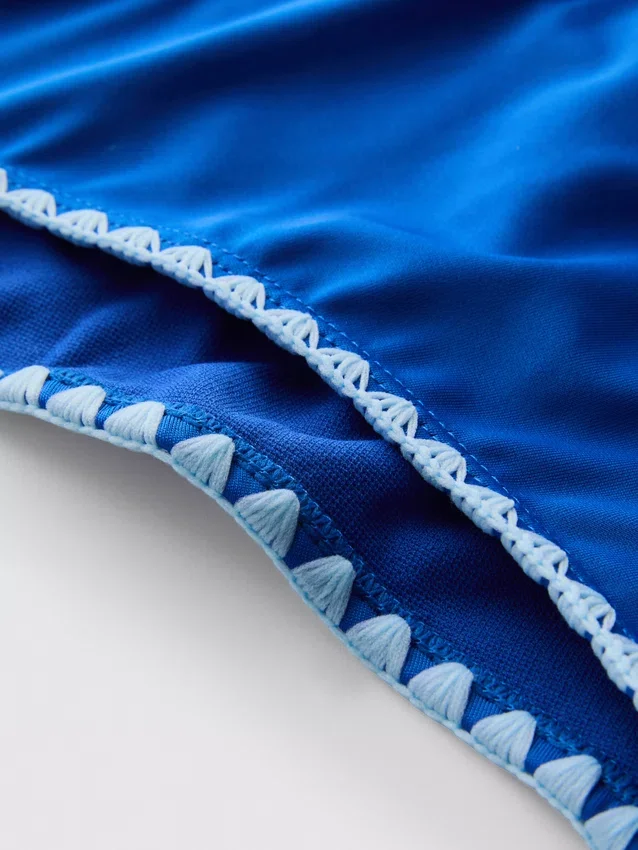 Stitch-detail side-tie bikini bottoms