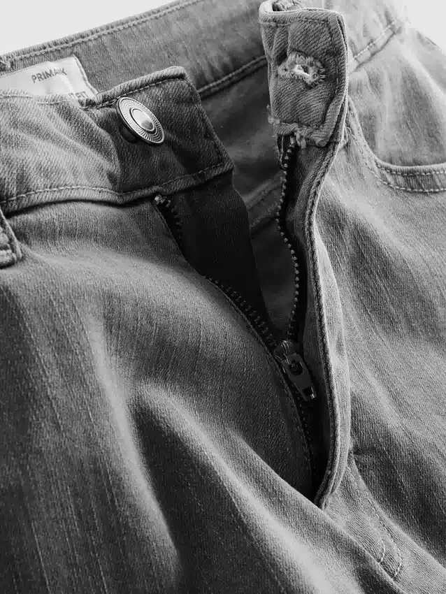 Straight fit denim shorts