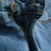 Straight fit denim shorts