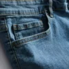 Straight fit denim shorts