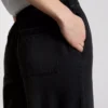 Straight-leg denim joggers