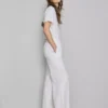 Straight-leg denim joggers