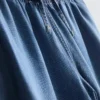 Straight-leg denim joggers