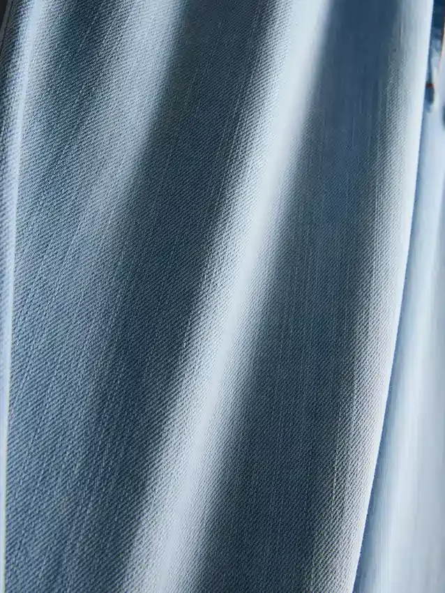 Straight-leg denim joggers