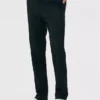 Straight leg twill pants
