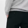 Straight leg twill pants