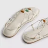 Strappy beaded sandals