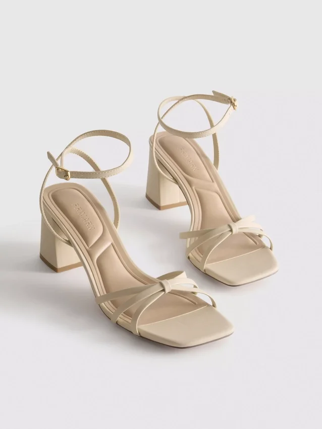 Strappy block heel sandals