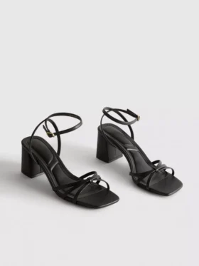 Strappy block heel sandals