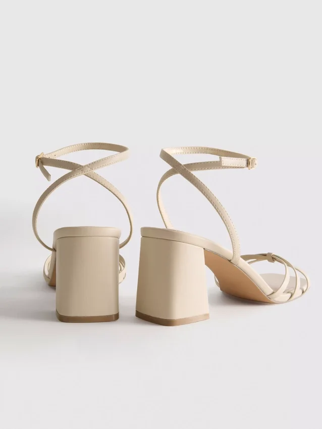Strappy block heel sandals