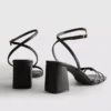 Strappy block heel sandals