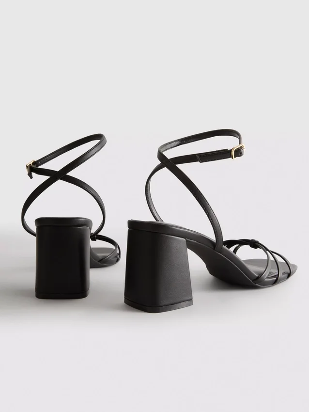 Strappy block heel sandals