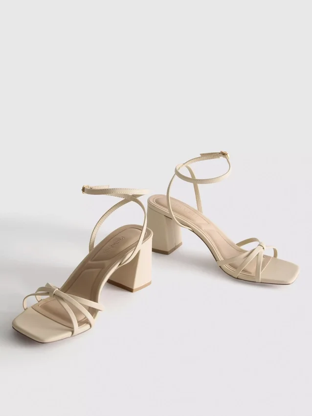 Strappy block heel sandals