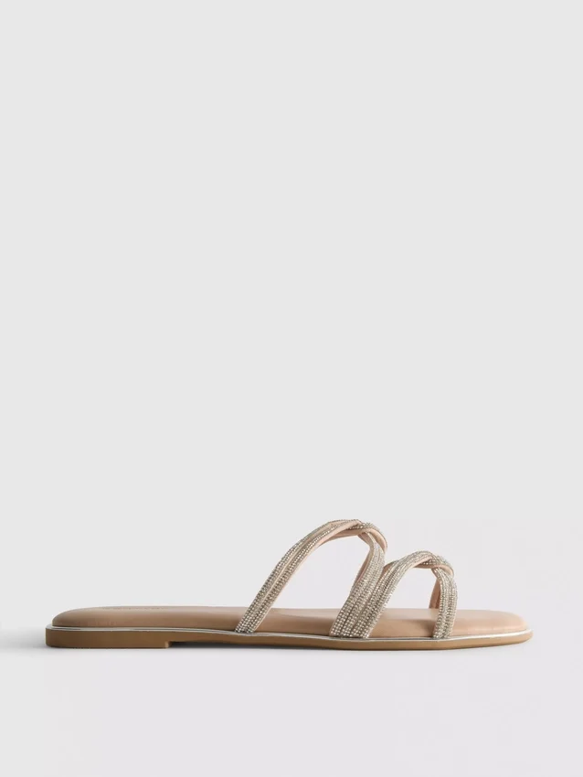 Strappy diamante sandals