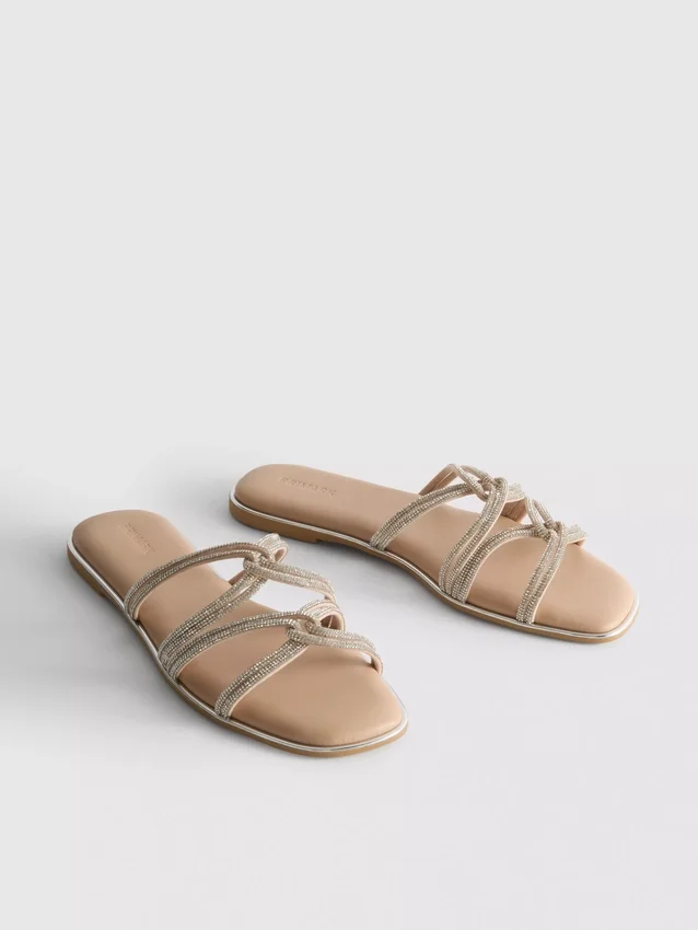 Strappy diamante sandals