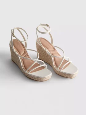 Strappy espadrille wedges