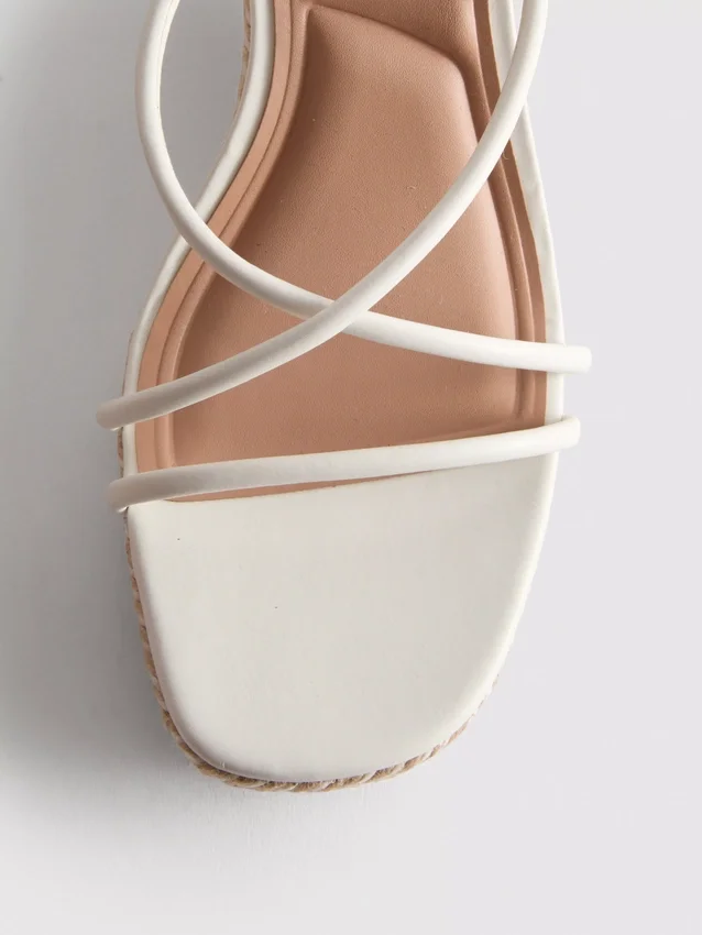 Strappy espadrille wedges