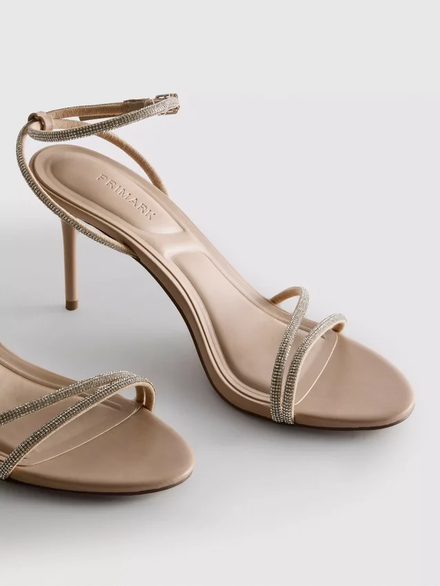 Strappy heeled sandals