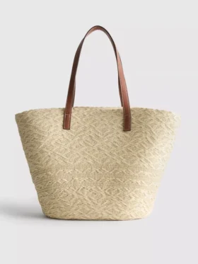 Straw bucket bag