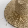 Straw trim beach hat