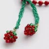 Strawberry charm keychain
